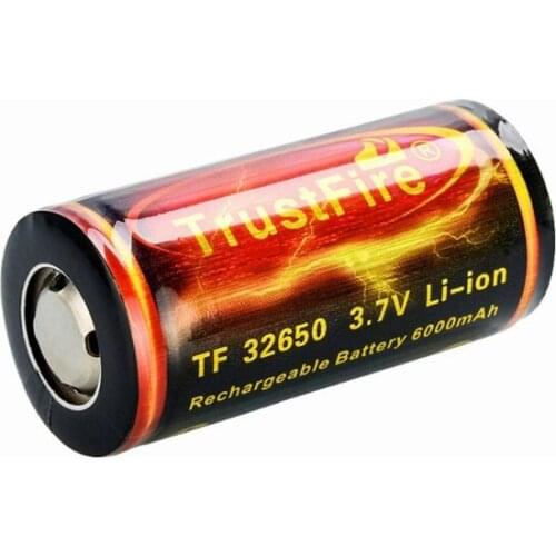 1Pc Flat Top 32650 6000mAh Li-ion 3.7V Rechargeable Lithium Battery for Flashlight and more Digital Products Dropshipping