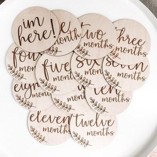 12pcs Baby Milestone Cards | Baby Shower Gift | Baby Milestone Photos | New Baby Gift | Birth Announcement