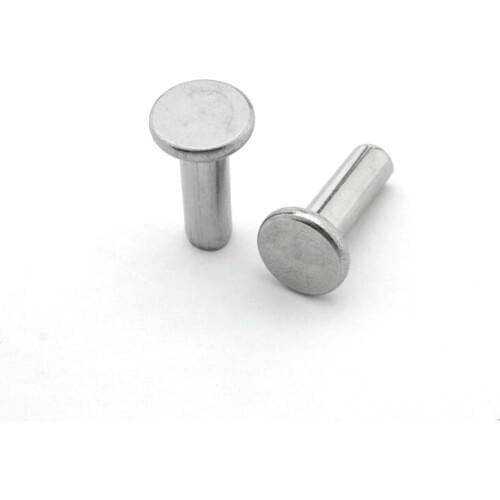20pcs M5 stainless steel flat head rivets solid rivets household solid round cap decorative bolts length 6mm-16mm