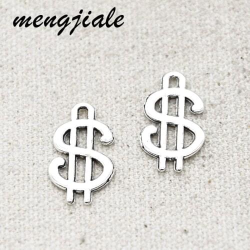25pcs Hot Sell Dollar Money Sign Charms Pendants For Diy Bracelets Jewelry Handmade Making