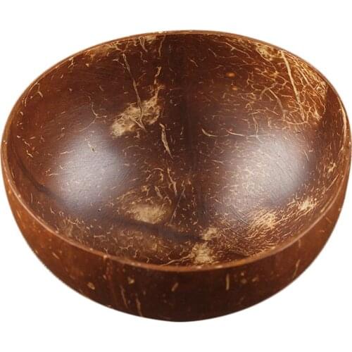 Natural Coconut Bowl Ice-Cream Tapas Bowls Cutlery Dessert Containers Food Fruit Salad Shell Bowl Decorative Crafts