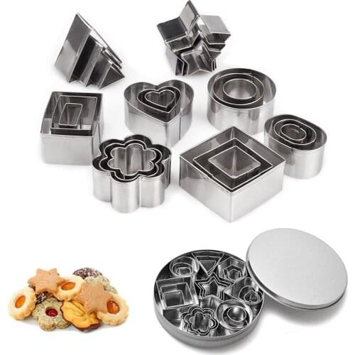 Cookie Cutters Moulds Aluminum Alloy Fondant Biscuit Pastry Cutter Mold DIY Cake Cookies Christmas Decorating Tools