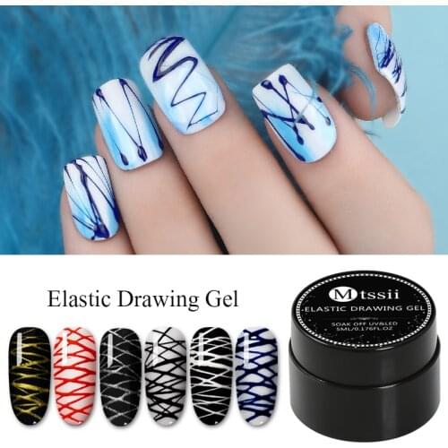 Mtssii Nail Spider Gel Creative Wire Drawing Nail Gel Point Line Web Painting Polish 5ml Elasticity Soak Off Spider Gel Varnish