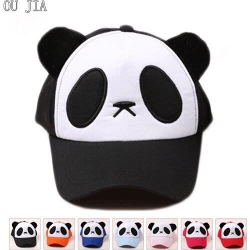 Hot style panda cap cotton parent-child cartoon cap four seasons cap twill