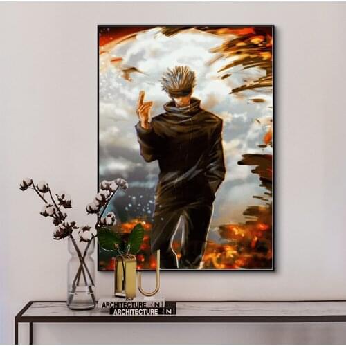 Anime Jujutsu Kaisen Canvas Art Poster and HD Print Wall Art Picture Print Modern Family Bedroom Decor Posters
