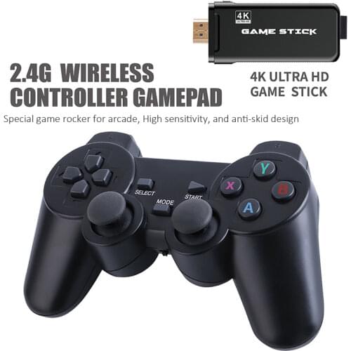 4K HD Video Game Console 2.4G Double Wireless Controller For GBA PS1 Classic Retro TV Game Console Wireless Handheld Game Player