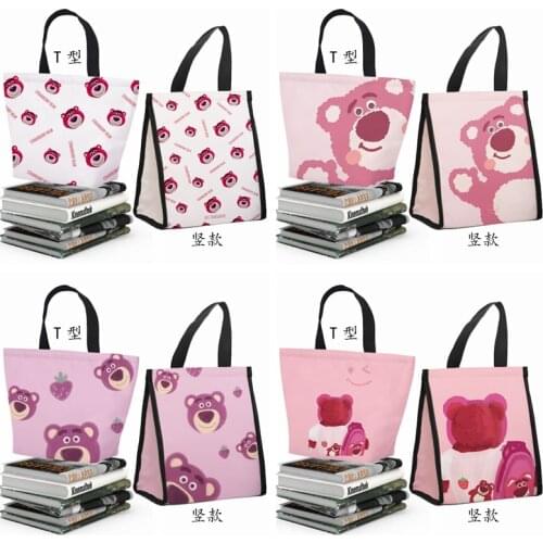 Disney Toy Story Lotso Bear Anime Figures Cartoon Product Cosplay Accessories Customized Lunch Bag Warm Storage Gifts Unisex