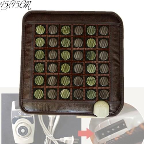 2020 new heating massage mat heated jade stones cushion tourmaline health products heating sleeping mat 45*45CM