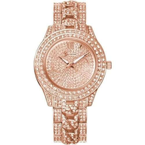 Quartz Ladies Gold Fashion Wrist Watches Diamond Stainless Steel Women Wristwatch Girls Clock Hours Relogio Feminino Women Watch