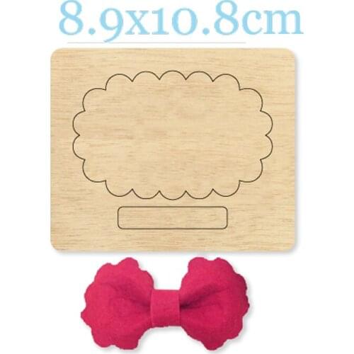 Bow-knot Hairpin Wood Die Scrapbooking Cutting Dies&Wooden Dies Suitable for Common Die Cutting Machines on the Market 2020 New
