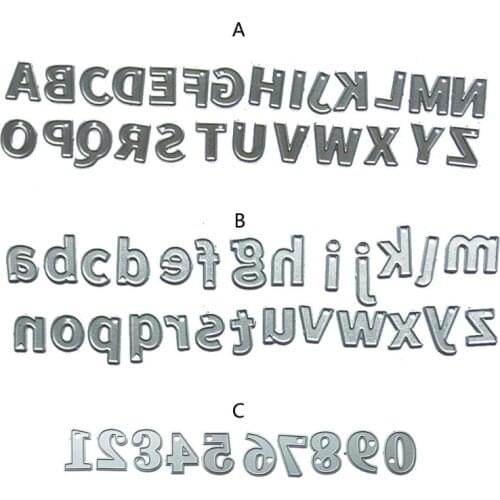 L5YD Letter Number Cutting Dies Metal Die Cuts Stencils Template DIY Scrapbook Album Paper Card Leather Jewelry Making Crafts