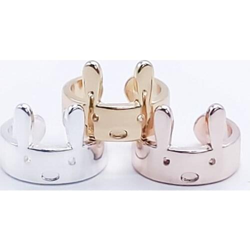 Lovely Rabbit Flat Rings Long Ear Animal Design Womens Ring Jewelry
