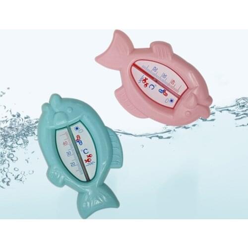 Cute Baby Bath Thermometer Cartoon Fish Baby Bathtub Water Temperature Meter Newborn Swimming Pool Shower Safety Water Sensor
