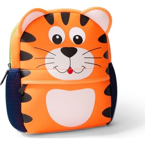 Fashion 3D Animals Children Backpacks Tiger Design Boys Backpack Toddler Girl Kids Neoprene School Bags Kindergarten Cartoon Bag