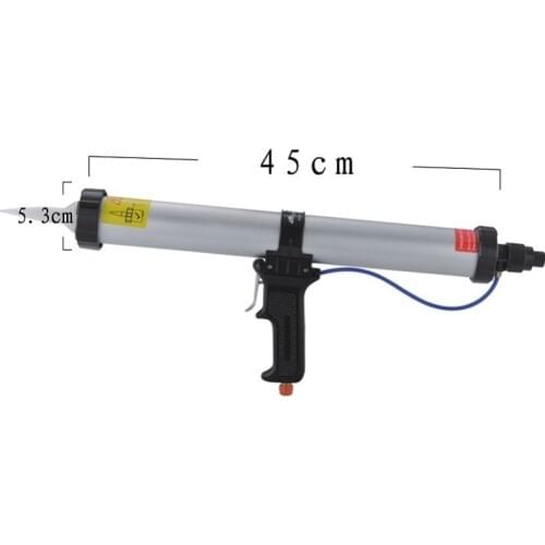 NEW 15 inches 600ml Sausage Pneumatic Caulking Gun Glass Glue Gun Air Rubber Gun Caulk Applicator Tool