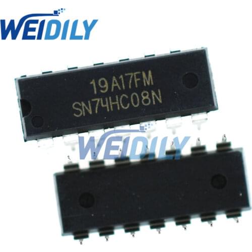 10PCS/LOT SN74HC08N DIP14 SN74HC08 DIP 74HC08N 74HC08 New dip-14