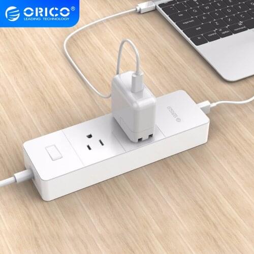 ORICO 2AC 4USB Ports Power Strip Electrical Socket US Plug Smart Extension Power Strips For Home