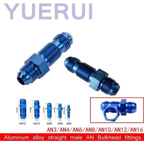 FlARE BULKHEAD STRAIGHT MALE FUEL straight male Elbow Flare adapter bolt Bulkhead fittings plumbing for oil cooler turbo charger