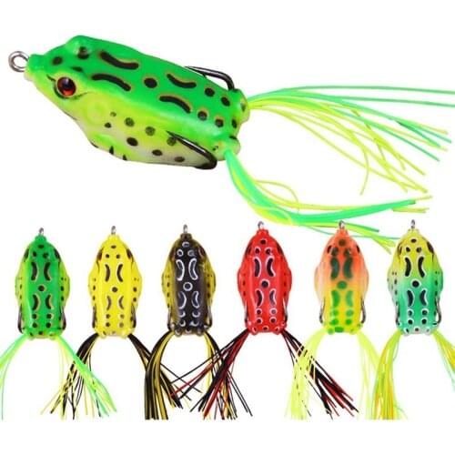 1PC Double Propellers Frog Wobbler Soft Bait Jigging Fishing Lures 6cm 12.6g Artificial Crankbait Minnow Topwater Fishing tackle
