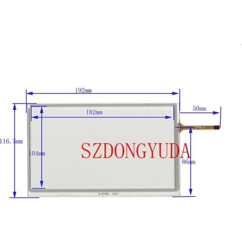 New Touchpad 8 Inch 4-Line 192*117 For XWT170 HLD-TP-2601 Car GPS Navigation Touch Screen Digitizer Glass Sensor