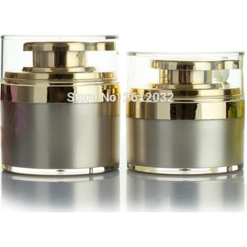 30g 50g Airless Cream Bottle Acrylic Vacuum Pump Bottles Lotion Bottle Used for Lotion Cosmetic Essence Container F20172335