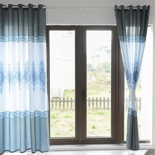 Fuwatacchi Modern Print Curtain Stitching Color Window Curtains For Living Room Bedroom Divider Door Valance Divide Home Decor