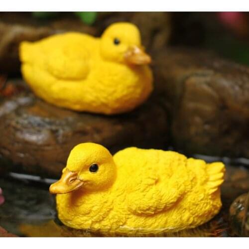 1 PAIR DUCK STATUE FIGURINES FOR GARDEN YARD DECORATIONS DUCK HOME DECOR