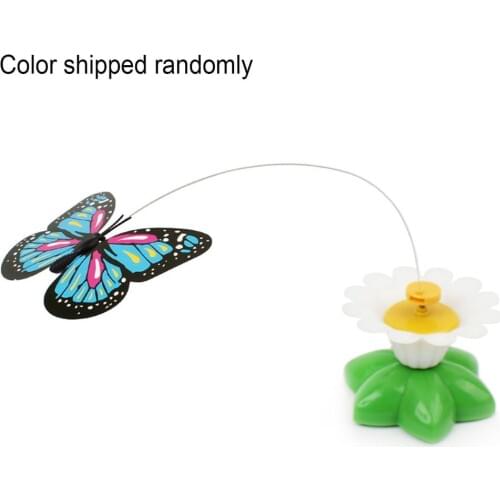 1 pcs Electric Dancing flying Birds made by feather with Hummingbird 360 Rotation Cat Toys for Teasing Birds Random Color
