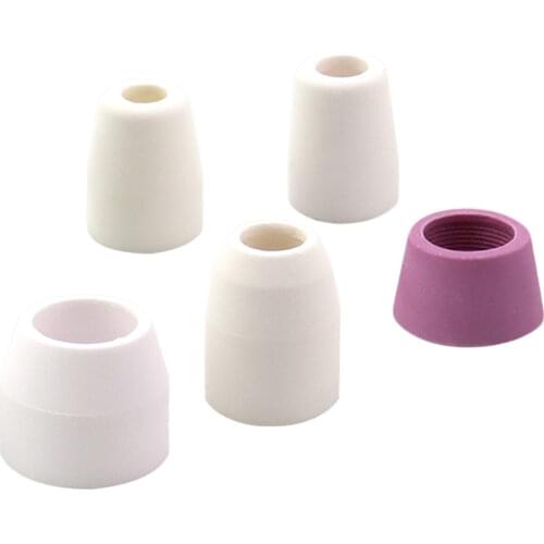 10x Threaded Ceramic Shield Cups Tips 40A for Air Plasma Cutting Torch
