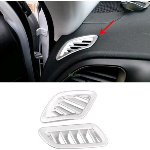 2pcs/set Car styling , ABS Chrome Car Air Vent cover trim Decoration frame Fit For Jeep Renegade 2015-2016,car accessories