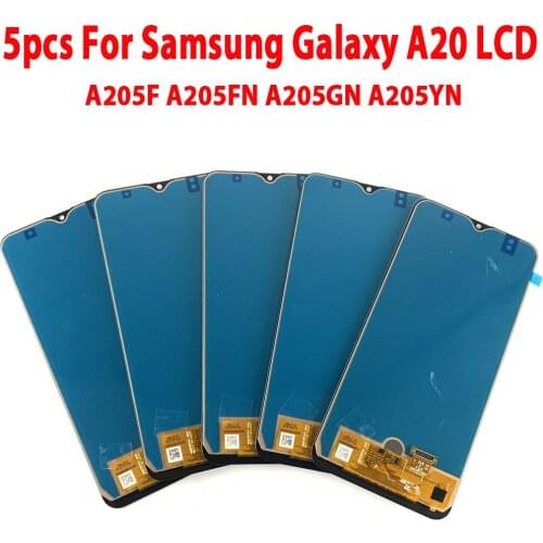 5 Pieces/lot TFT Incell For Samsung Galaxy A205F A205W Touch Screen LCD Display Digitizer For Samsung A20 A205 A205FN LCD A20