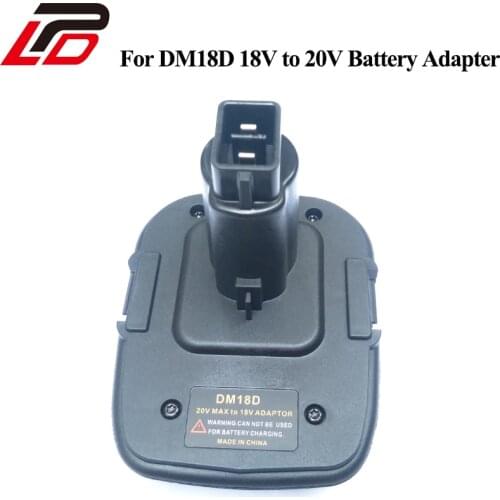 DM18D Battery Converter Adapter For DeWalt Tools Convert 20V Li-Ion Battery For Milwaukee M18 to 18V NiCd NiMh Battery DC9096
