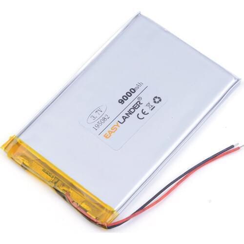 3.7v lithium ion rechargeable battery 195082 9000mAh tablet pc power bank cell phone speaker GPS