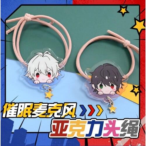 Anime Hypnosis Microphone Division Rap Battle Yamada Ichiro Acrylic Cute Head Rope Headwear Accessories Hair Ring Toy Girl Gift