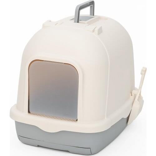 Anti-splash deodorant cat litter box fully enclosed drawer-type cats toilet creative plastic pets cleaning products