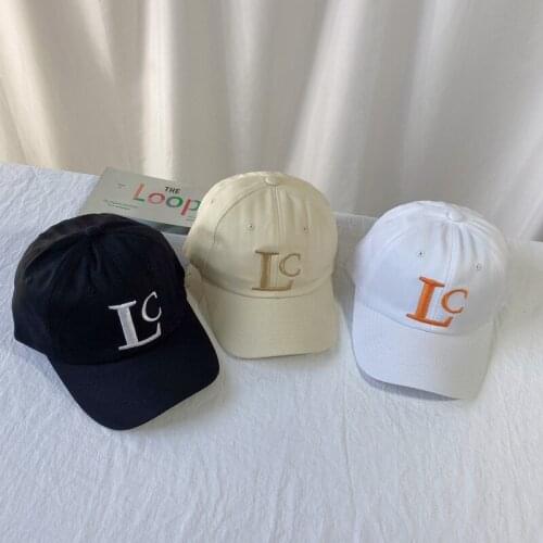 Ourdoor Letter Cotton Baseball Cap Summer Casual Solid Color Adjustable Sun Hats New Fashion Unisex Sun Protection Baseball Caps