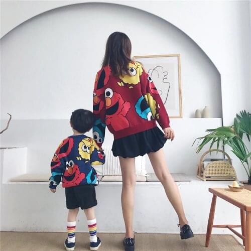 Tonytaobaby Autumn Winter New Kids Clothes Parents'and Childrens Clothes European and American Style Kids Sweaters