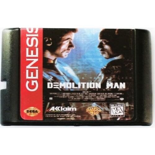 Demolition Man 16 bit MD Game Card For Sega Mega Drive For SEGA Genesis