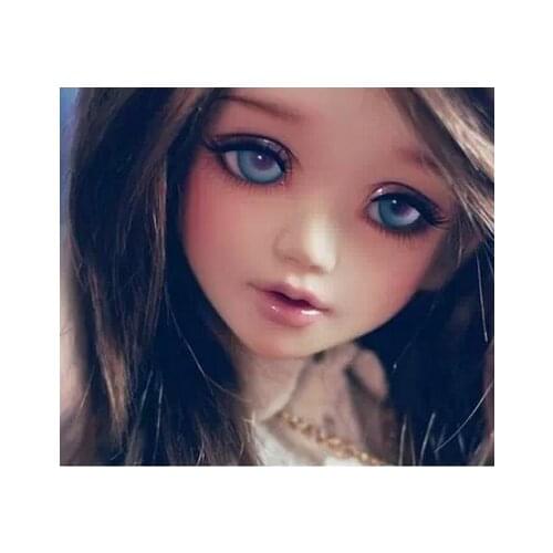 Top quality 1/4 (42cm) bjd lovely girl female doll Unoa lusis sisit female doll wood Araki doll manikin best gift