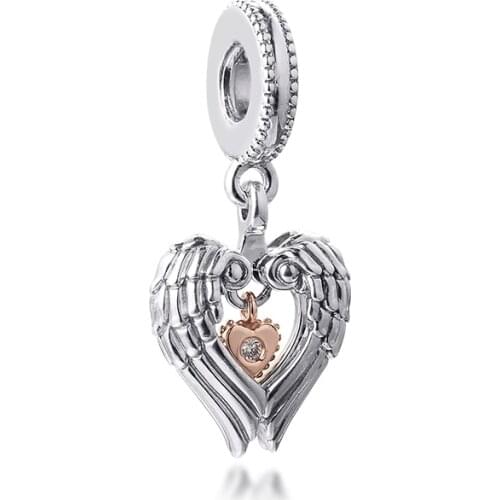 Heart Shaped Charm for Bracelets 2021 Valentines Day Beads New Arrival DIY S925 Sterling Silver Pendant