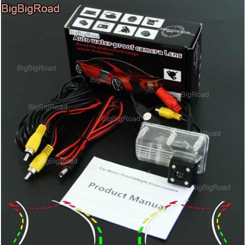 BigBigRoad Car Intelligent Dynamic Track Rear View Camera For Toyota Corolla Sedan / Allion / Premio / Auris / Blade 2006-2012