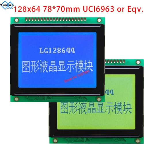 128X64 lcd display module T6963C UCI6963 LG128644 blue 78x70cm WG12864D LM12864T AG12864D high quality apply to power equipment