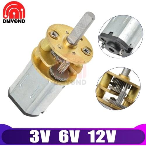 GA13 N20 DC Gear Motor 3V 6V 12V 300rpm 100RPM Linear Electric Miniatura Motor for Home Appliance Fan Car Hobby Toy RC Car