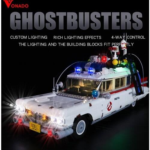 LED Light Kit for 10274 Ghostbuster Ghost Hunting Car for Children Educational((LED Included Only, No Blocks)