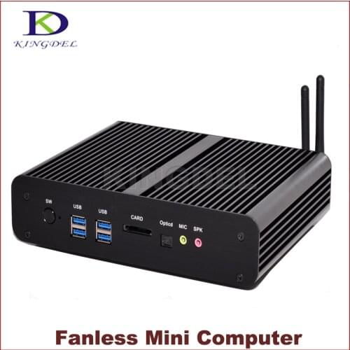 New Mini PC i7 5500U Broadwell CPU Fanless Mini PC Computer Intl NUC Core i7 4650U/i7 4500U Haswell,2*LAN+2*HDMI+SPDIF,Wifi