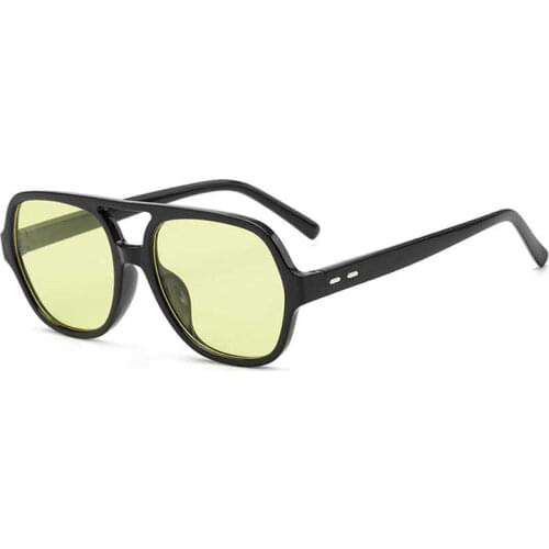 Ocean piece new anti ultraviolet Sunglasses Womens multilateral square Sunglasses transparent toad glasses