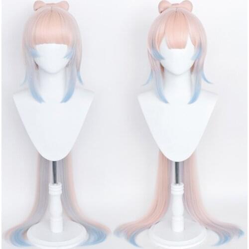 Genshin Impact Sangonomiya Kokomi Cosplay Wig Heat Resistant Synthetic Hair Carnival Halloween Party Props