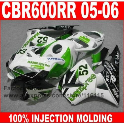 Plastic Injection Molding for HONDA CBR600RR fairings kit 2005 2006 CBR 600 RR 05 06 Hannspree fairing