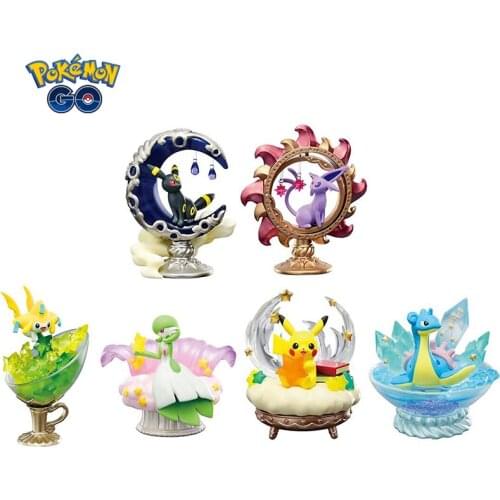Pokemon Anime Toys Blind Box Starry Night 6 Styles Umbreon Espeon Pikachu Jirachi Doll Decoration Kawaii Toys Box Gifts for Kids