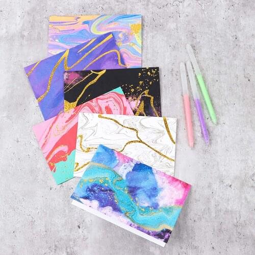 24 PCS All Occasions Greeting Cards( with gold foil), Rainbow Colors Thank You Cards, for Wedding, Appreciation,Business & Birth